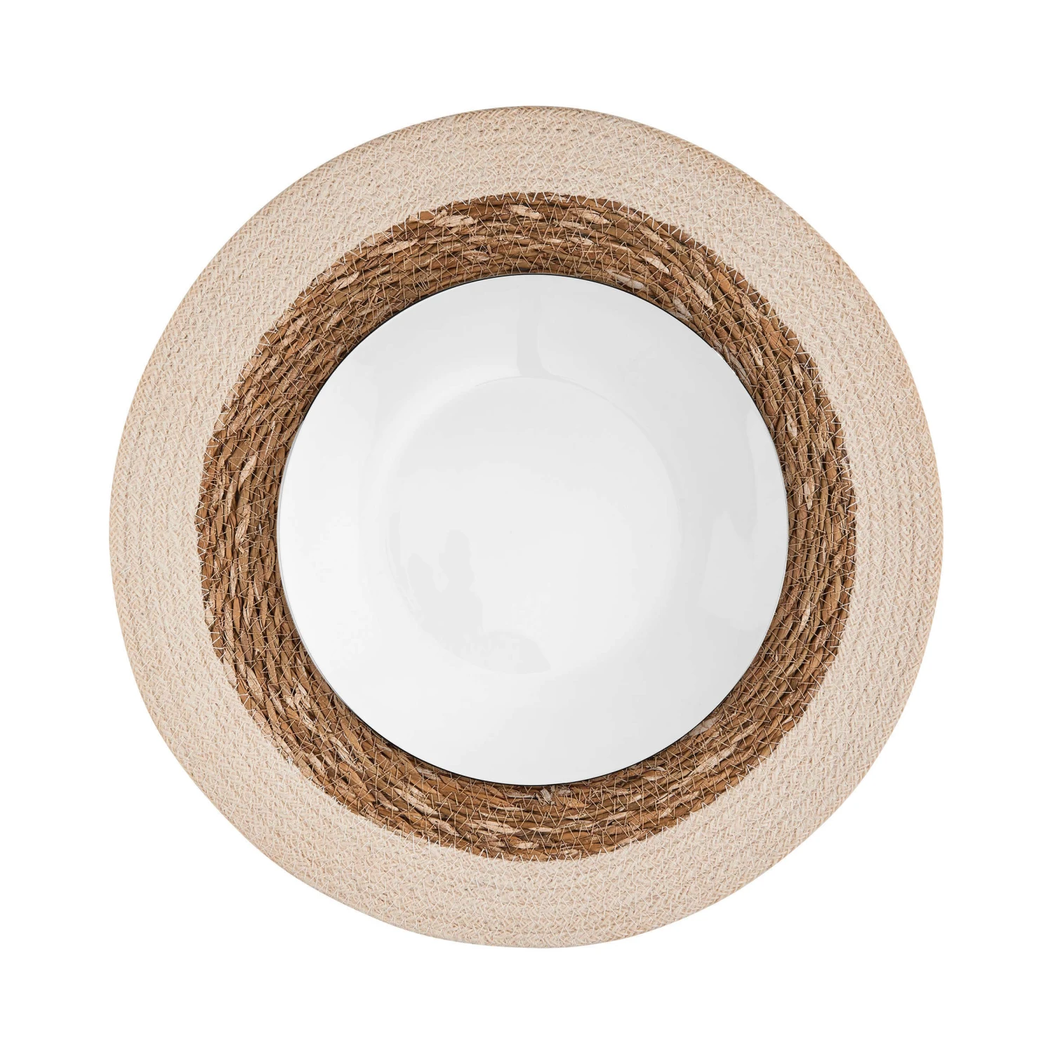 Tischset Rand 38 Cm SAUVAGE In Weiß 5 Tischset Rand 38 Cm SAUVAGE In Weiß – Bild 3