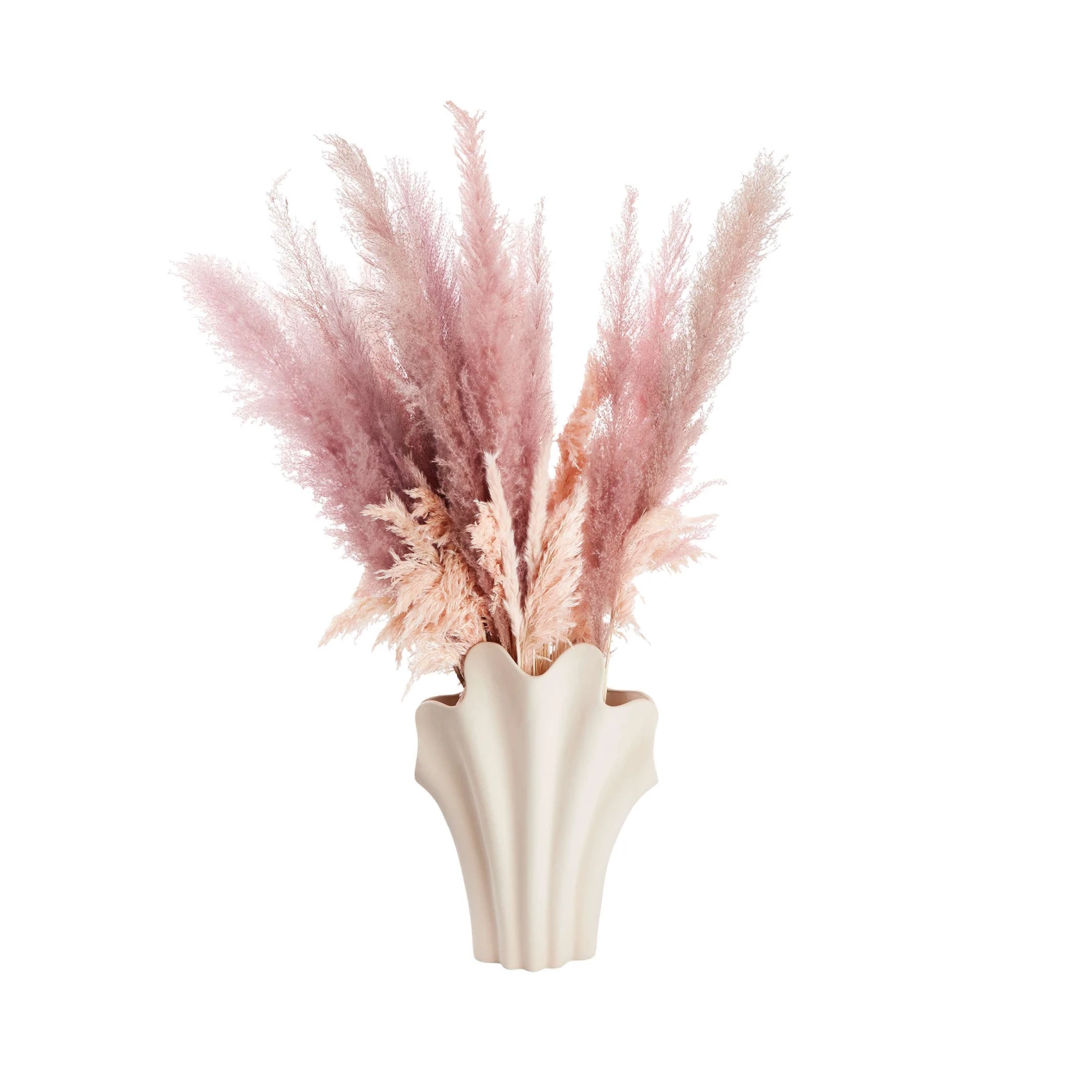 Vase Höhe 46cm SHELL In Beige 4 Vase Höhe 46cm SHELL In Beige – Bild 2