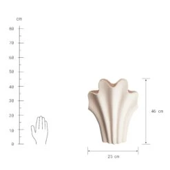 Vase Höhe 46cm SHELL In Beige 9 Vase Höhe 46cm SHELL In Beige -Butlers butlers vase hohe 46cm shell in beige 2