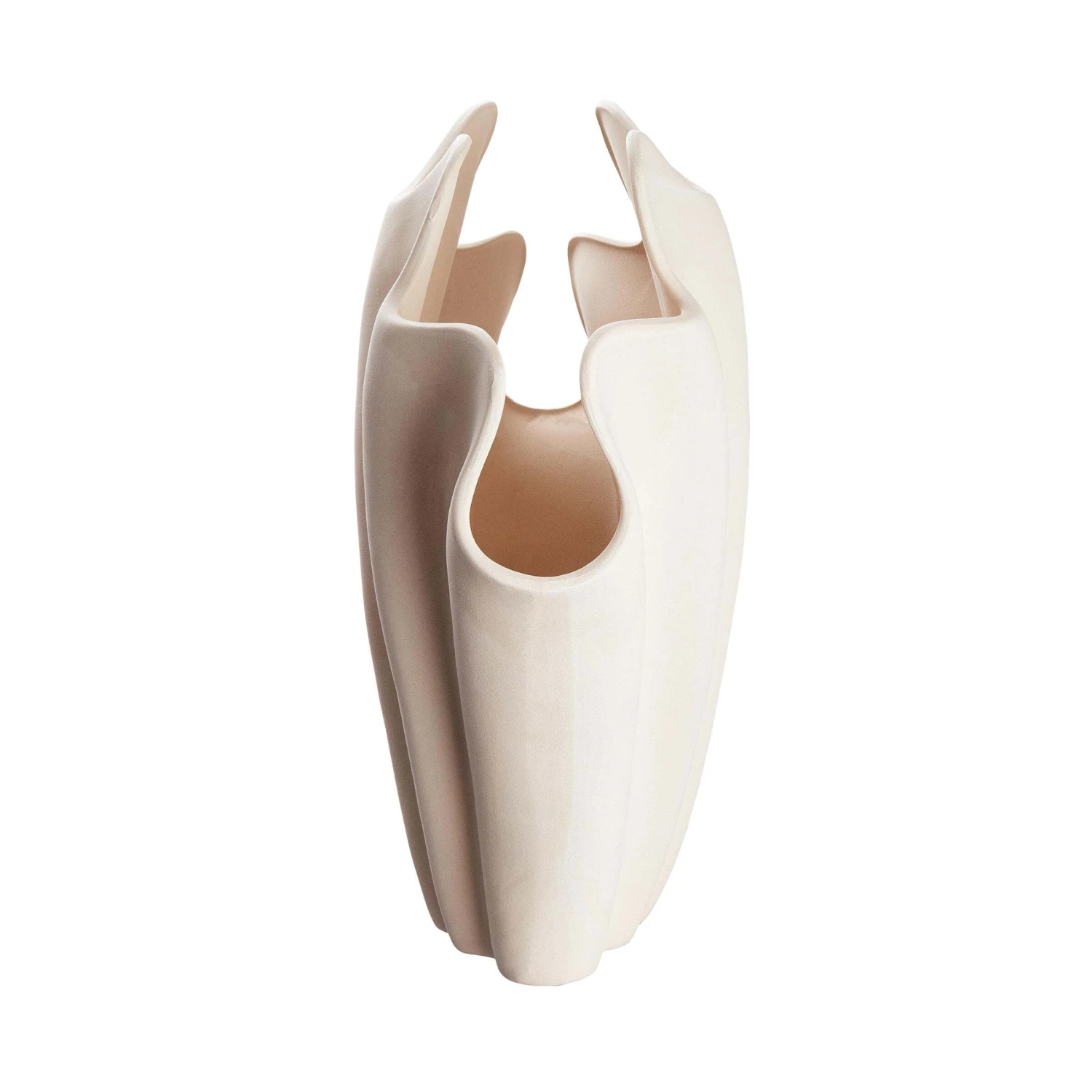 Vase Höhe 46cm SHELL In Beige 7 Vase Höhe 46cm SHELL In Beige – Bild 5