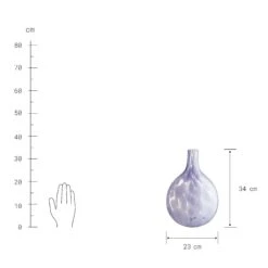 Vase Rund Höhe 34cm BLUEBLOSSOM In Pastelllila -Butlers butlers vase rund hohe 34cm blueblossom in pastelllila 3