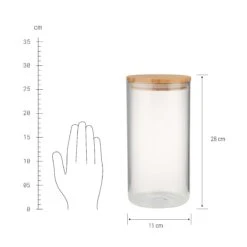 Vorratsglas 2300ml WOODLOCK In Transparent 10 Vorratsglas 2300ml WOODLOCK In Transparent -Butlers butlers vorratsglas 2300ml woodlock in transparent 2