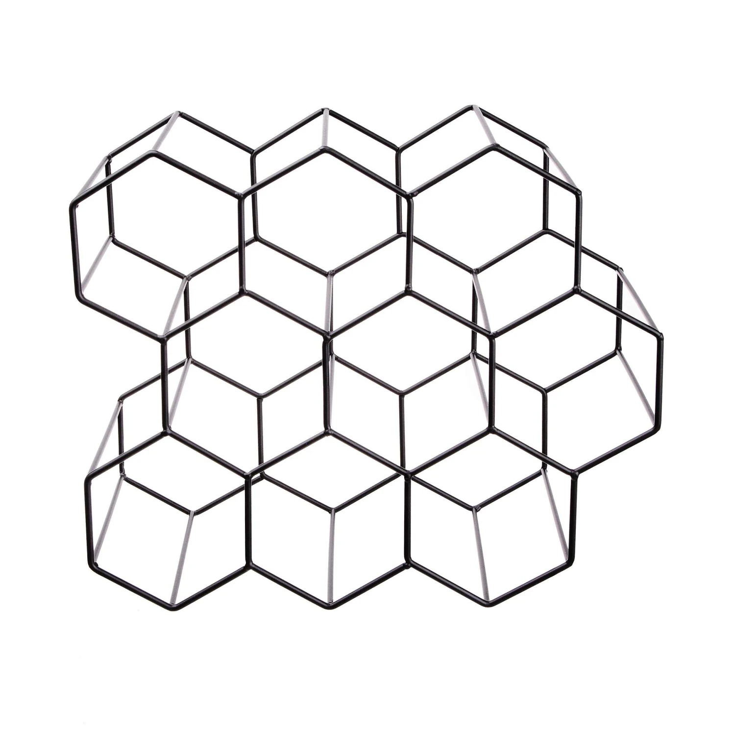 Weinregal Für 9 Flaschen L 36 X H 30cm CUBICLE In Schwarz 5 Weinregal Für 9 Flaschen L 36 X H 30cm CUBICLE In Schwarz – Bild 3