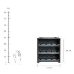 Weinregal VINOTHEK In Taupe 14 Weinregal VINOTHEK In Taupe -Butlers butlers weinregal vinothek in taupe 3